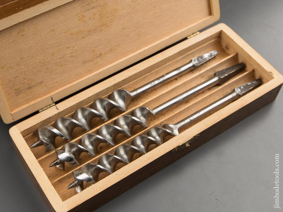 EXCELLENT Complete Set of 13 RUSSELL JENNINGS Auger Bits in Original 3 Tiered Box - 88801