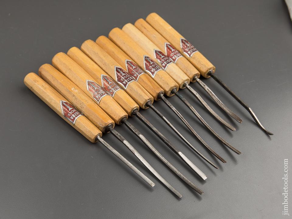 Ten DASTRA Fine Detail Gouges with Decals - 88802