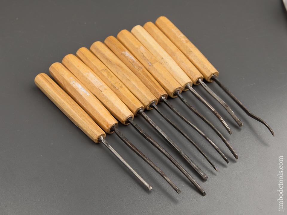 Ten DASTRA Fine Detail Gouges with Decals - 88802