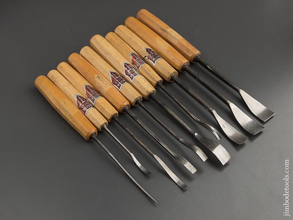 Ten DASTRA Germany Spoon Gouges with Decals - 88804