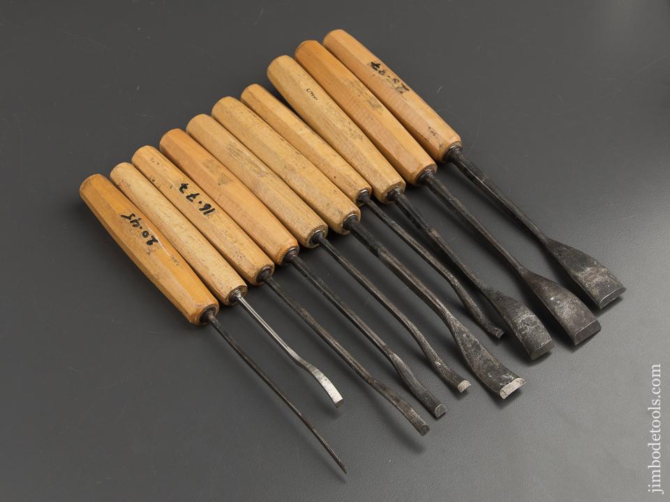 Ten DASTRA Germany Spoon Gouges with Decals - 88804