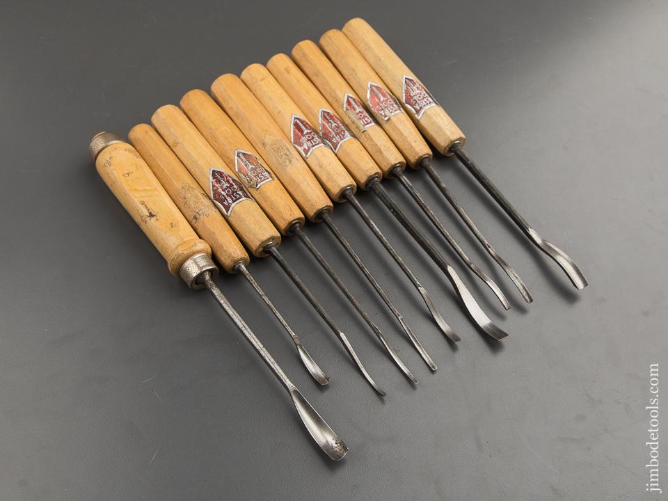 Dastra Gouges Stamp Ten DASTRA Spoon Gouges with Decals -- 88810 – Jim Bode Tools