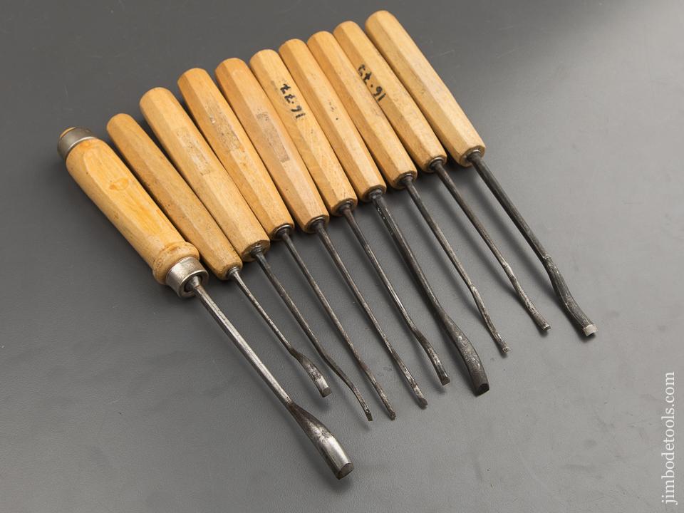 Dastra Gouges Stamp Ten DASTRA Spoon Gouges with Decals -- 88810 – Jim Bode Tools