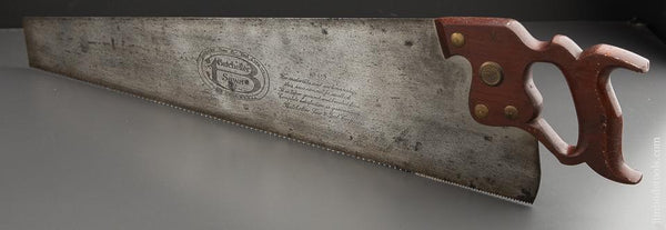 Extra Fine! 9 point 26 inch Crosscut BATCHELLER No. 410 Hand Saw - 88840