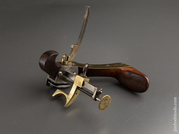 Amazing! Coachmaker's Plow Plane Dated 1891 by C. HABERECHT - 88866U