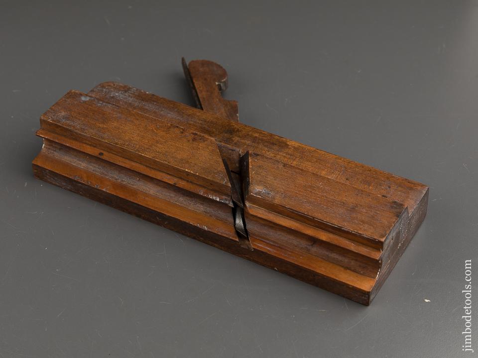 6/8 inch Double Box Side Bead Molding Plane by D.R. BARTON ROCHESTER NY circa 1832-74 GOOD++ - 88878