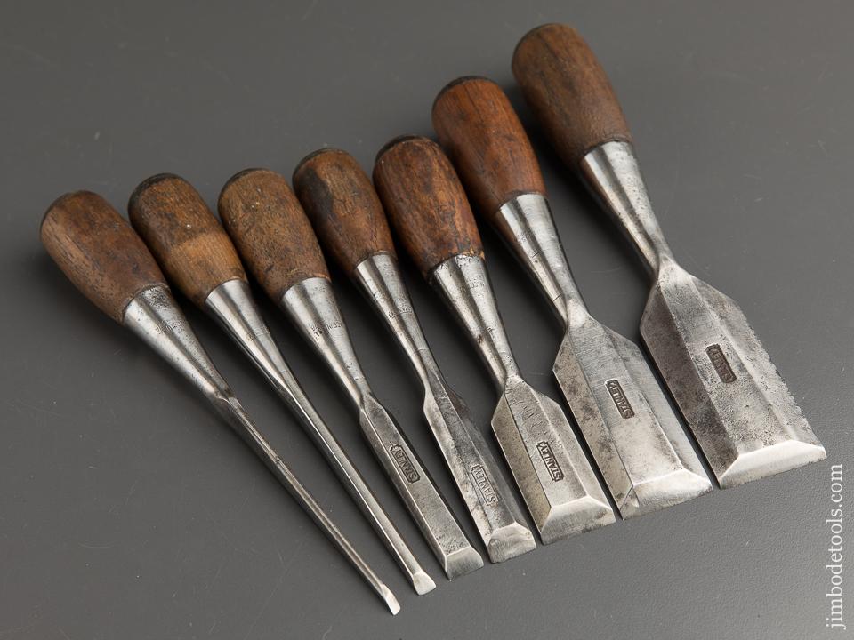 Set of Seven STANLEY No. 50 EVERLASTING Chisels - 88907