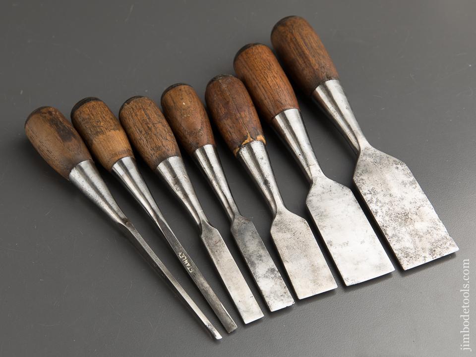 Set of Seven STANLEY No. 50 EVERLASTING Chisels - 88907