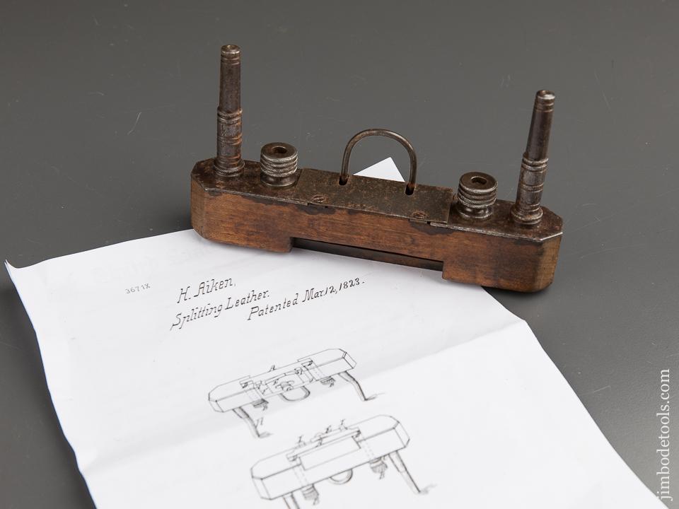AIKEN Patent March 12, 1823 Leather Splitter - 88912