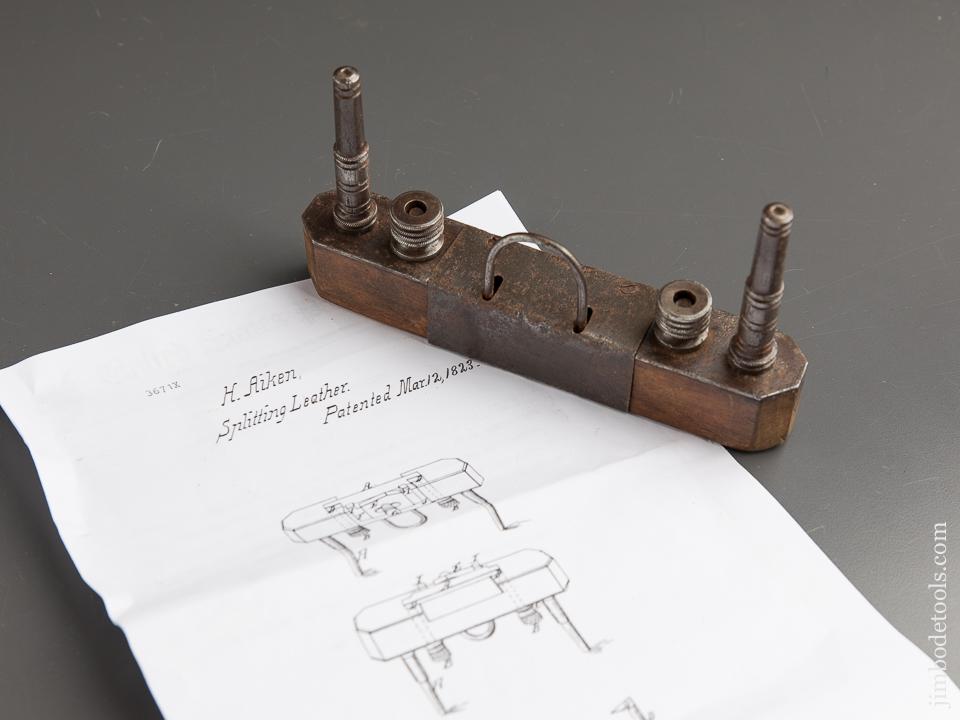 AIKEN Patent March 12, 1823 Leather Splitter - 88912