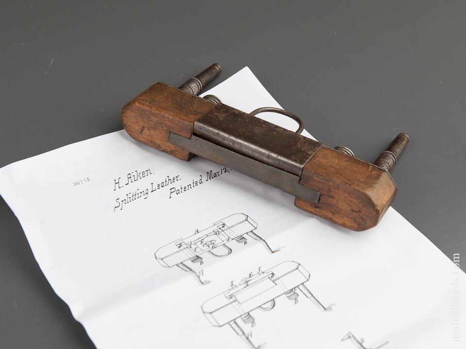AIKEN Patent March 12, 1823 Leather Splitter - 88912
