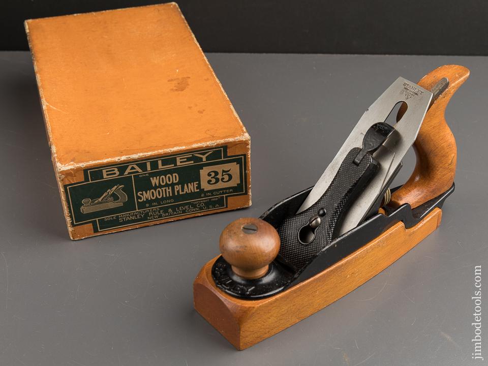 STANLEY No. 35 Transitional Smooth Plane MINT in Original Box - 88946R