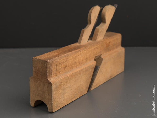 1 1/8 inch Double Iron Nosing Plane by OHIO TOOL CO circa 1851-1913 FINE - 88952