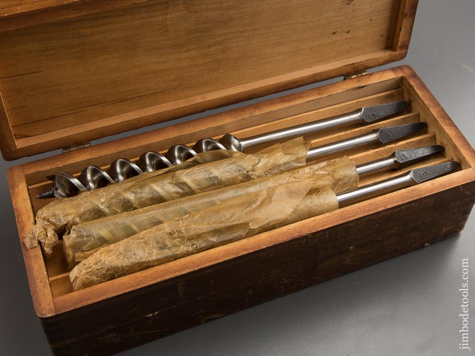 EXTRA FINE Complete Set of 13 RUSSELL JENNINGS Auger Bits in Original 3 Tiered Box - 88969