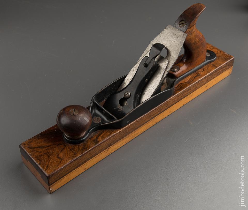 SPECTACULAR Solid Nut Split Body Rosewood/Boxwood STANLEY No. 27 Presentation Plane - EXCELSIOR 88970