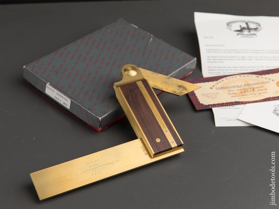 1993 BRIDGE CITY TOOL WORKS Rosewood Squevel in Original Box - 88998