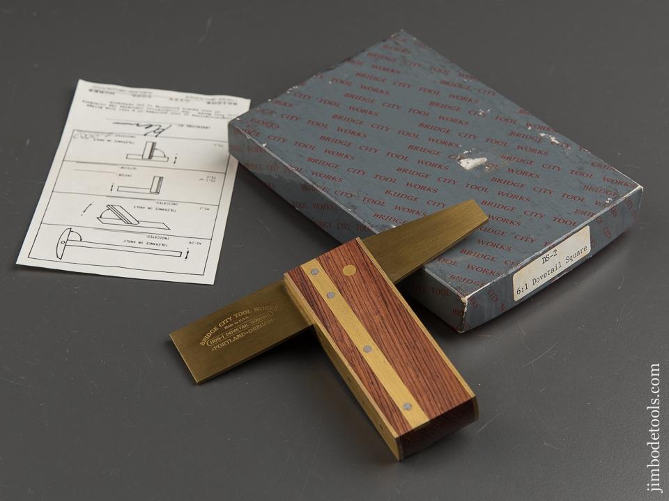BRIDGE CITY TOOL WORKS DS-2 Dovetail Square in Original Box - 89000