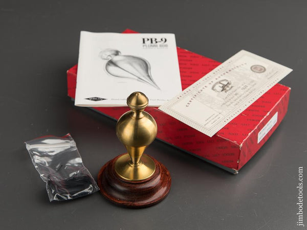 1995 BRIDGE CITY TOOL WORKS PB-9 Plumb Bob Set in Original Box - 89007