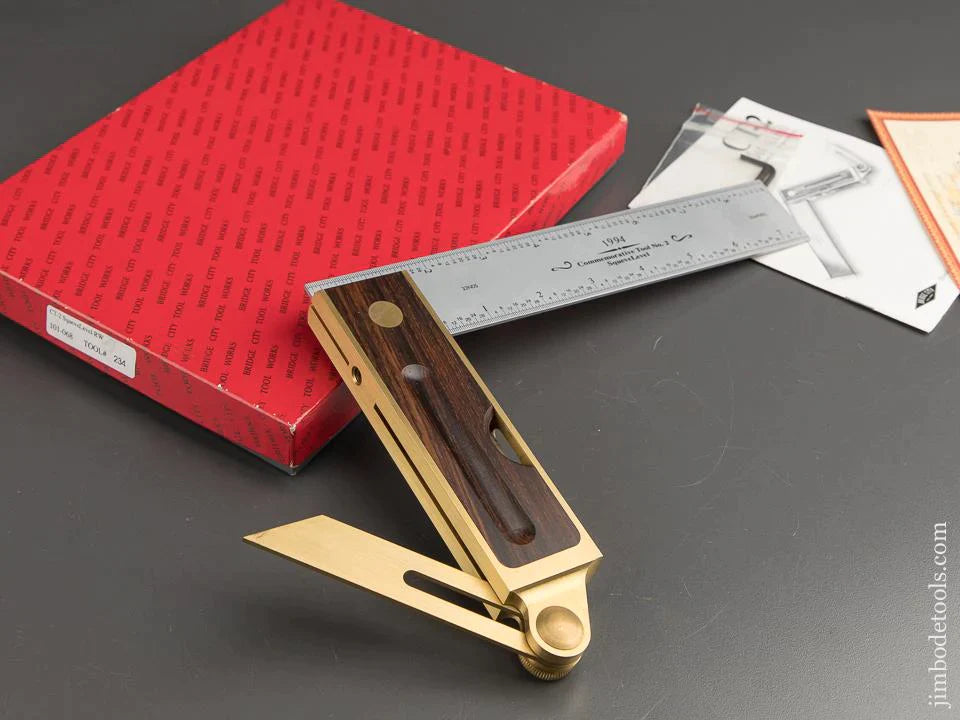 1994 BRIDGE CITY TOOL WORKS CT-2 Rosewood Squevel in Original Box - 89009