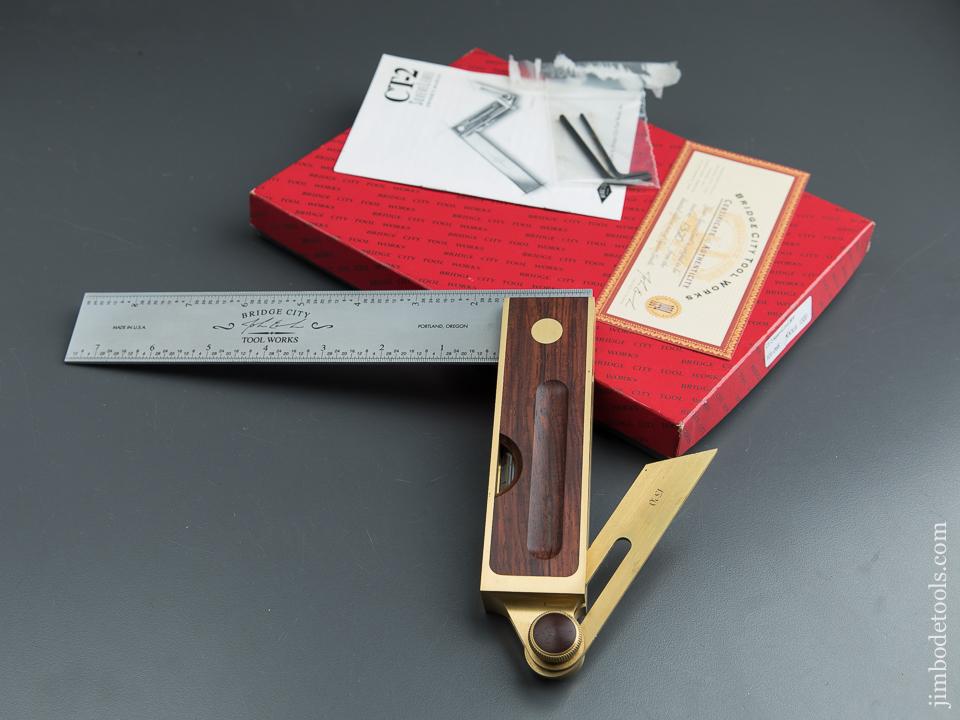 1994 BRIDGE CITY TOOL WORKS CT-2 Rosewood SqueveLevel in Original Box - 89010