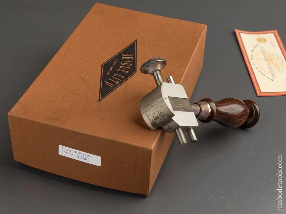1997 BRIDGE CITY TOOL WORKS CT-5 Rosewood Hand Vise in Original Box - 89013