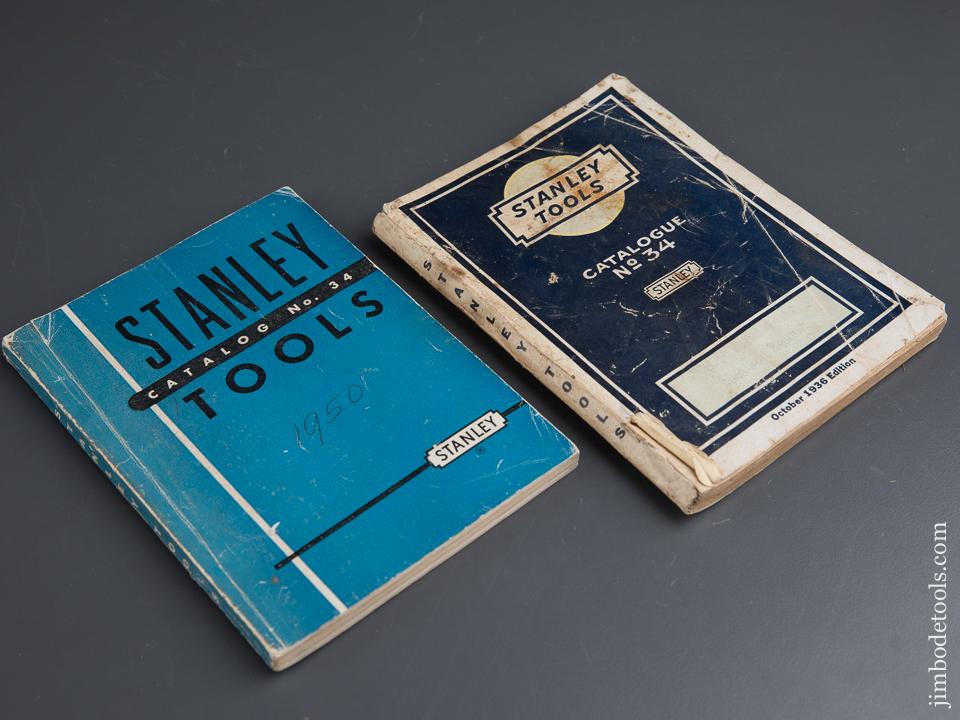 Two Books:  1936 and 1949 Original STANLEY No. 34 Catalogues - 89019