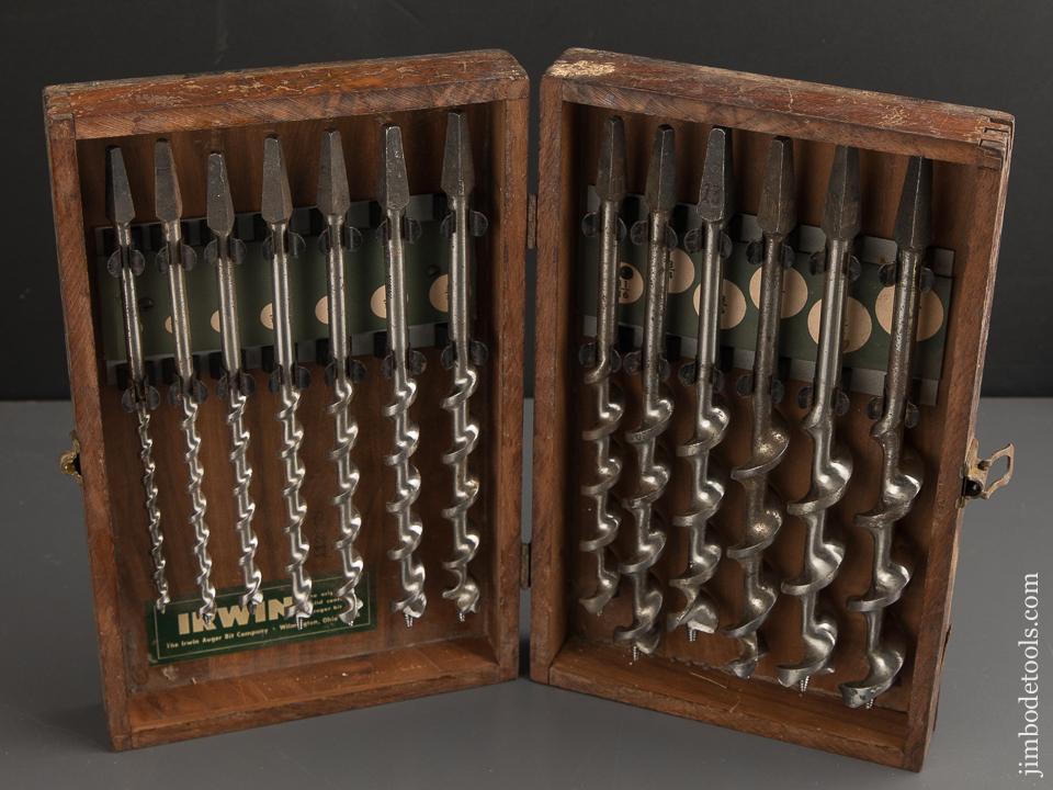 Complete Set of 13 IRWIN Auger Bits in Original Box - 89022