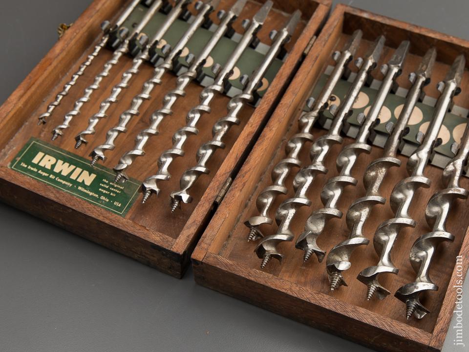 Complete Set of 13 IRWIN Auger Bits in Original Box - 89022