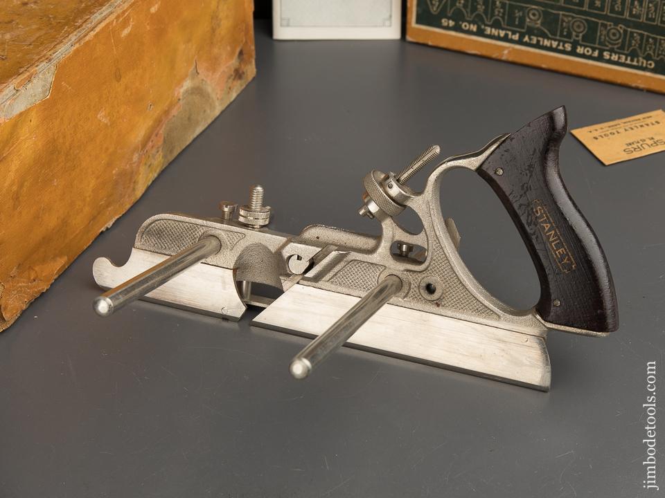 STANLEY No. 45 Combination Plane 100% Complete in its Original Box - 89033