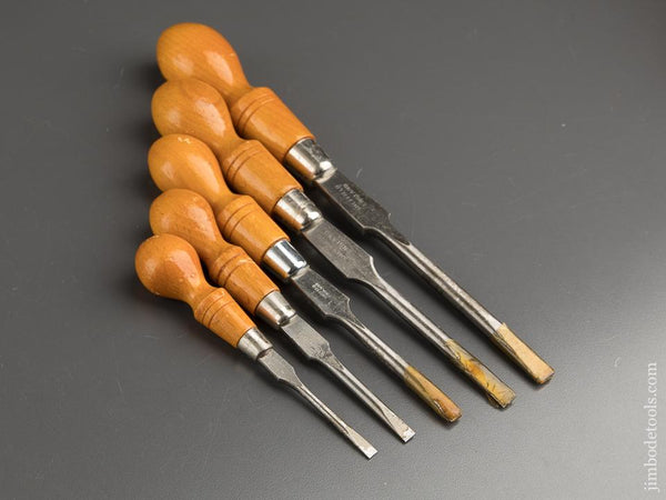 Five English Cabinet Maker's Screwdrivers - 89049