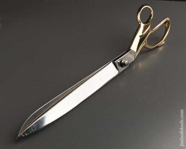 Unheard Of! Twenty inch Long Brass Handled Tailor's Shears - 89066