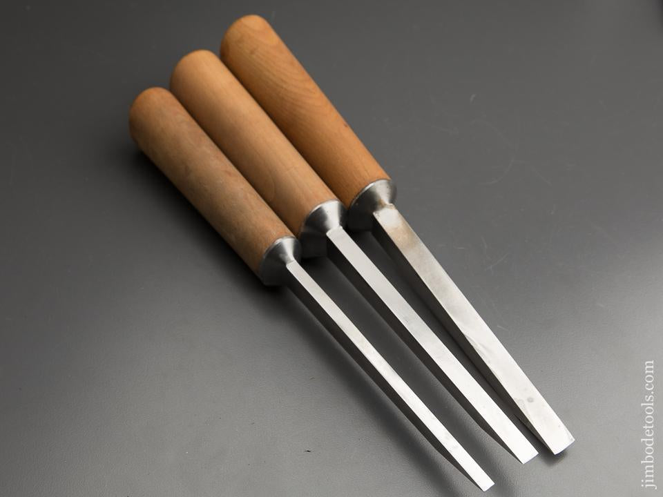 Three Beautiful RAY ILES Pig Sticker Mortise Chisels - 89114