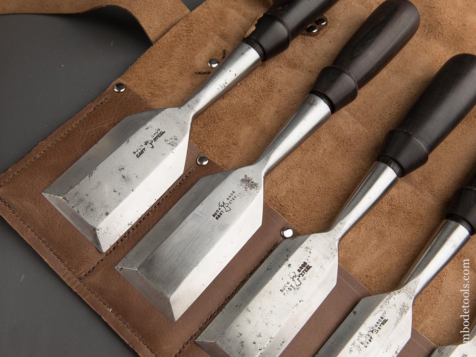 AMAZING Set of Eleven BUCK BROTHERS Bench Chisels with Ebony Handles! - 89130