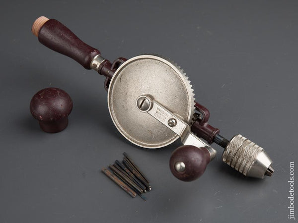 Fine STANLEY No. 624A Egg Beater Hand Drill with Eight Bits - 89138