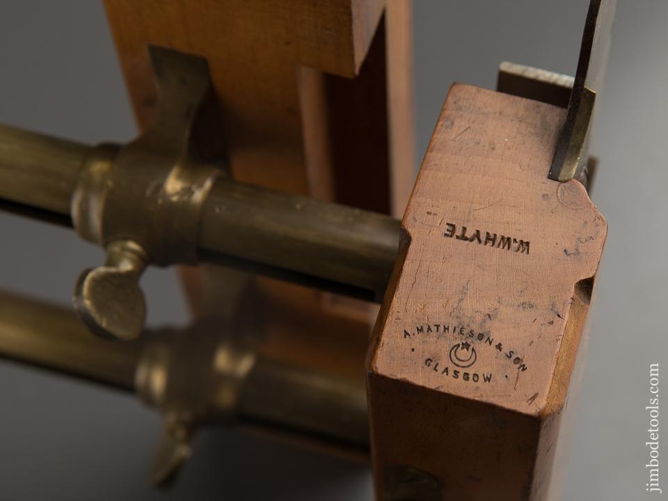 Rare! MATHIESON Brass Armed Plow Plane - 89183