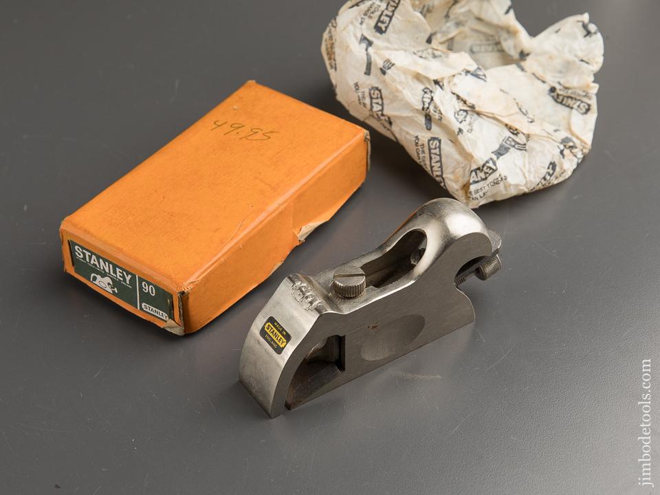 STANLEY No. 90 Bull Nose Rabbet Plane with Decal MINT in Original Box - 89189