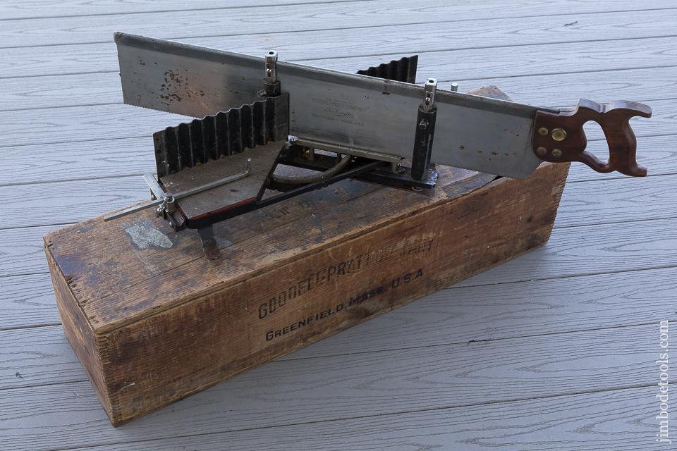 Fantastic GOODELL PRATT Large Miter Box in Its Original Shipping Crate 89191