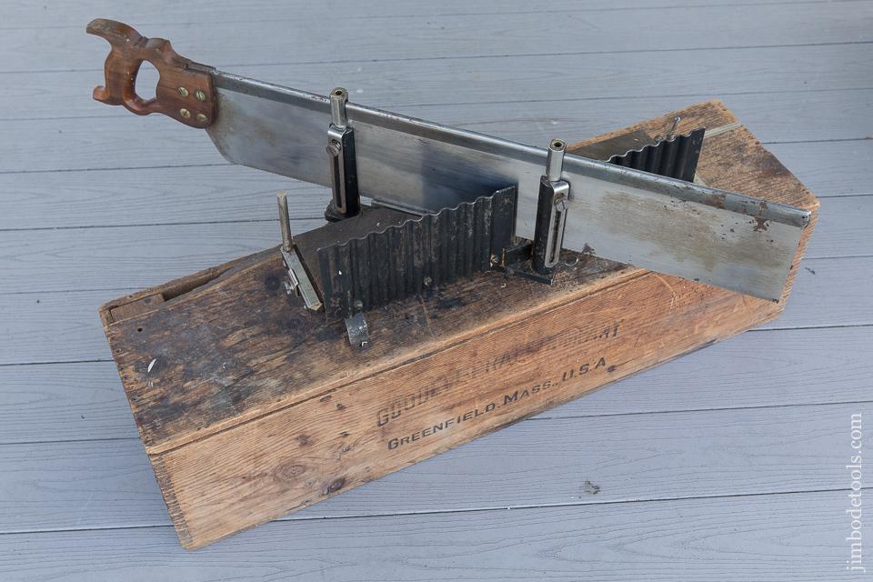 Fantastic! GOODELL-PRATT Large Miter Box in Its Original Shipping Crate - 89191