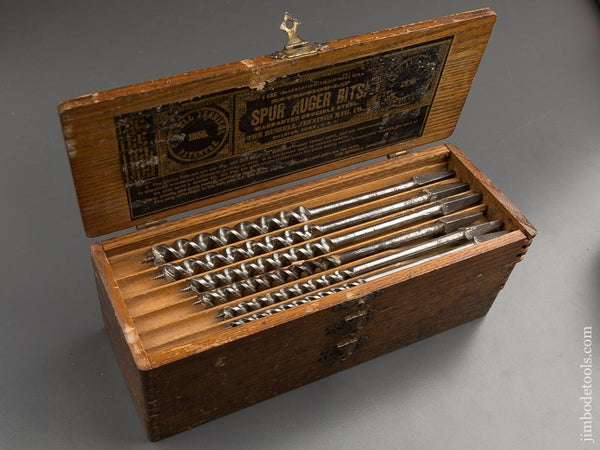 Complete Set of 13 RUSSELL JENNINGS Auger Bits in Original 3 Tiered Box - 89213