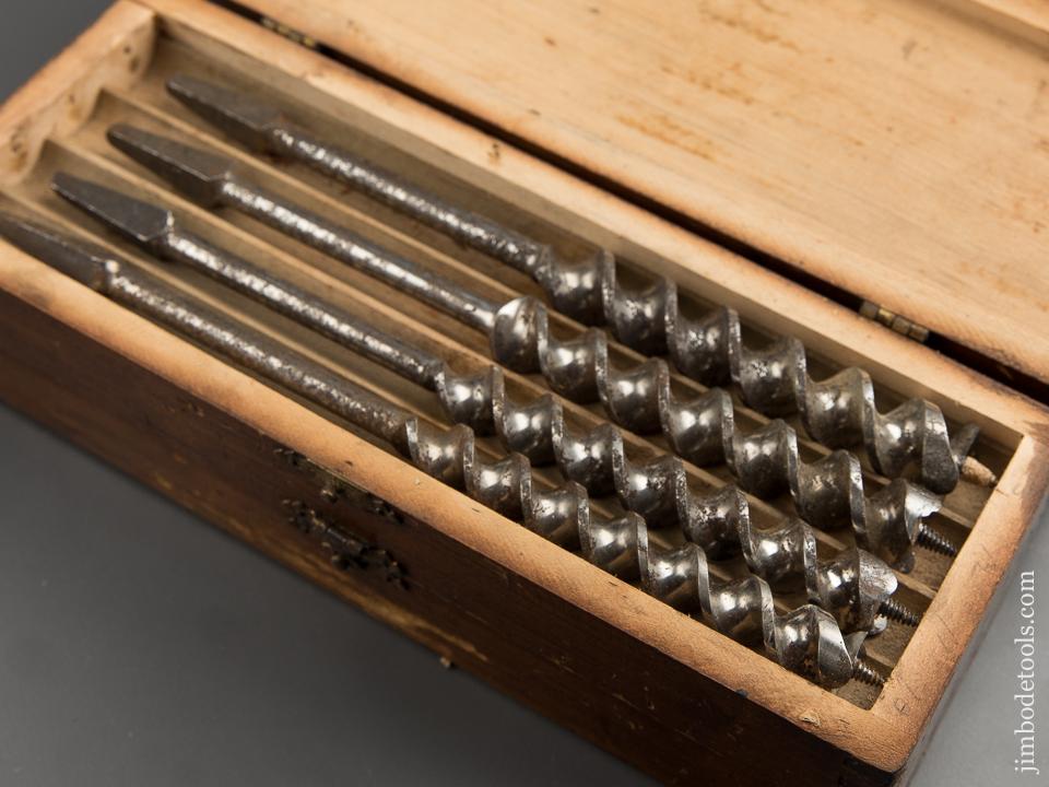 Complete Set of 13 RUSSELL JENNINGS Auger Bits in Original 3 Tiered Box - 89214