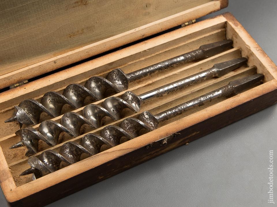 Complete Set of 13 RUSSELL JENNINGS Auger Bits in Original 3 Tiered Box - 89214