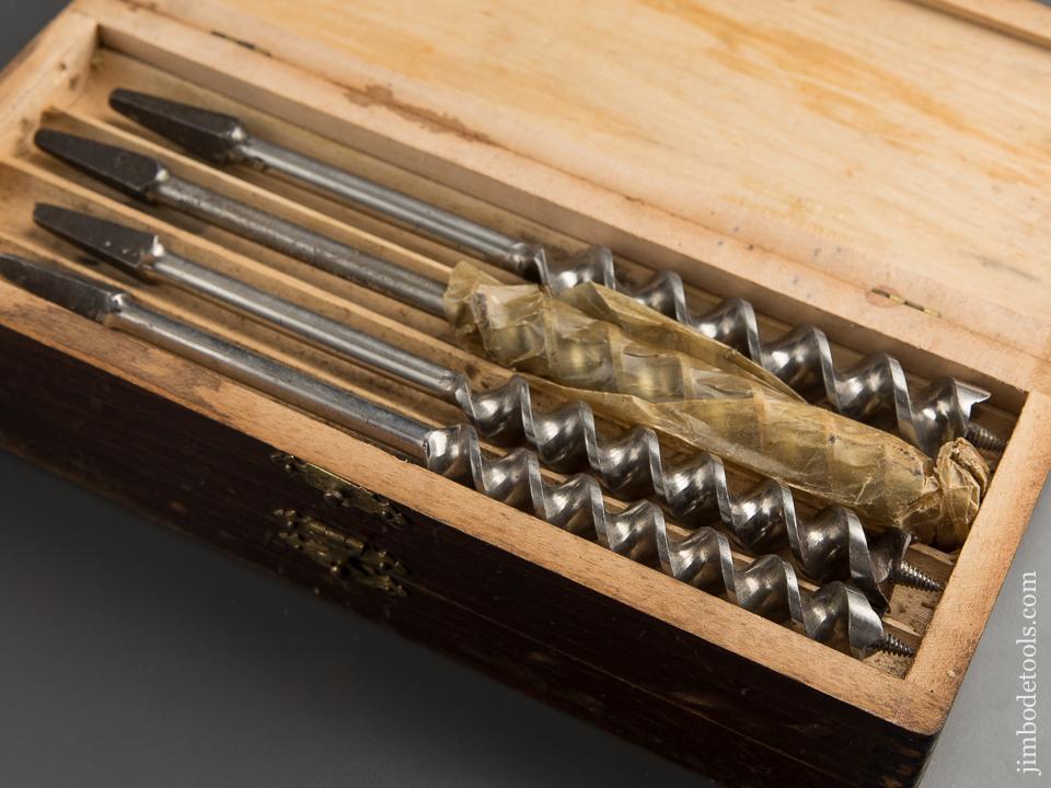 Complete Set of 13 RUSSELL JENNINGS Auger Bits in Original 3 Tiered Box - 89215