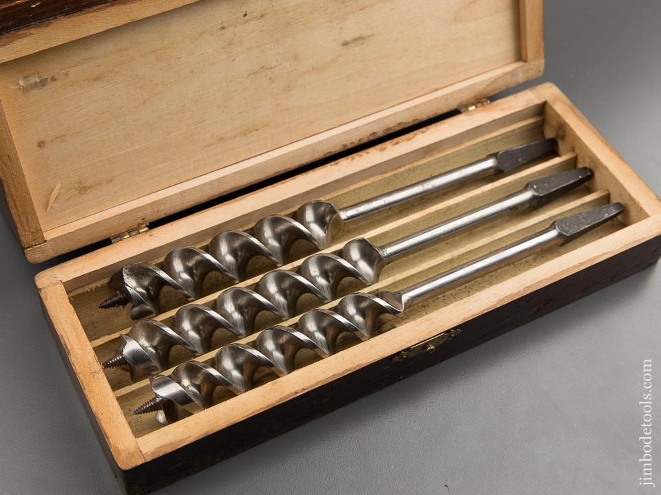 Complete Set of 13 RUSSELL JENNINGS Auger Bits in Original 3 Tiered Box - 89215
