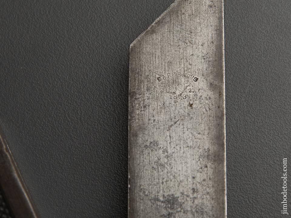 Ten inch Type One SARGENT Patent No. 18 T Bevel - 89226