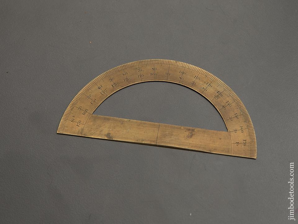 8 Inch Protractor 4 3/8 inch Brass Protractor - 89249 – Jim Bode Tools