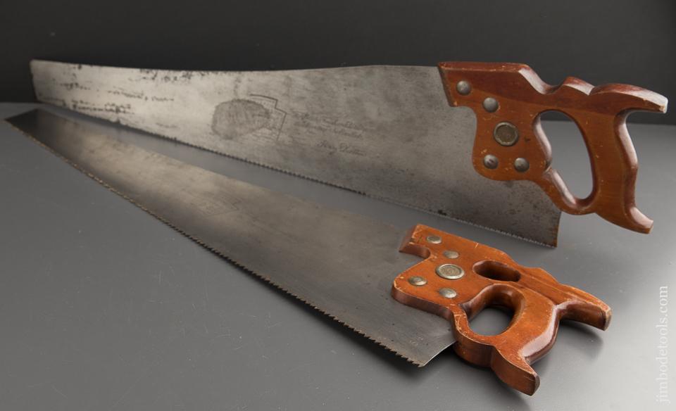 Nasty Sharp! Pair of DISSTON D8 Hand Saws - 89255