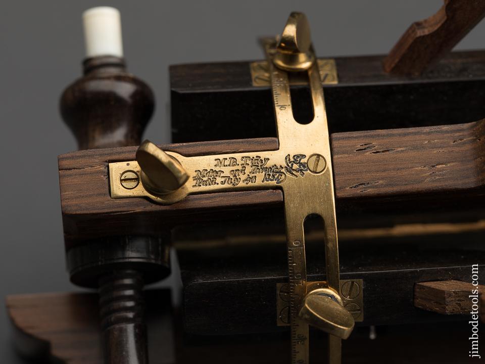 PAUL HAMLER Miniature Four inch TIDEY Patent Rosewood Beveling Plane MINT - 89262U