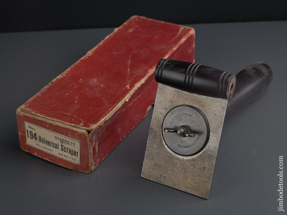 STARRETT No. 194 Universal Scraper Plane in Original Box - 89278