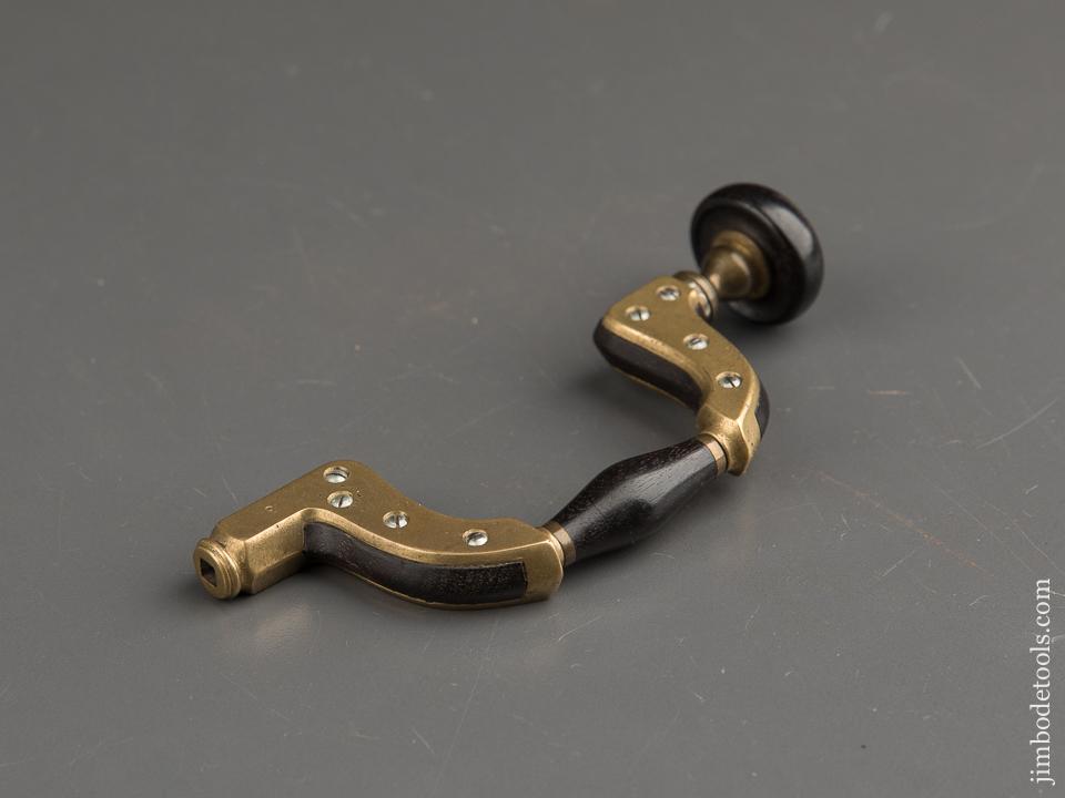 Rare! PAUL HAMLER Miniature Ebony & Brass ULTIMATUM Brace - 89281