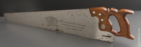 UNUSED 7 point 22 inch Rip E.C. ATKINS No. 54 Hand Saw - 89318
